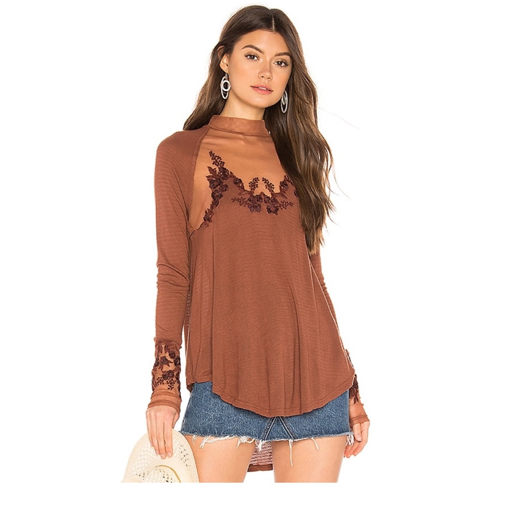 NWOT Free People Detailed Top